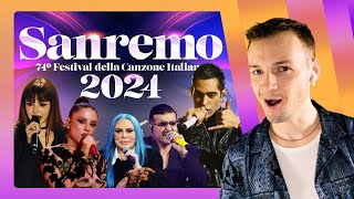 SANREMO 2024 I WATCH ALL THE PERFORMANCES Annalisa Mahmood Angelina Mango Geolier Loredana [upl. by Akieluz]