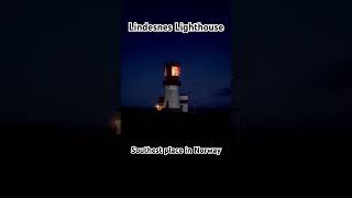 Lindesnes lighthouse lighthouse norway shorts night [upl. by Yarb]