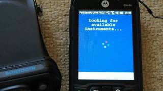 Windows Mobile 端末電源投入・PoliIdentify起動・Polimaster PM1703MO1B接続 [upl. by Babb270]