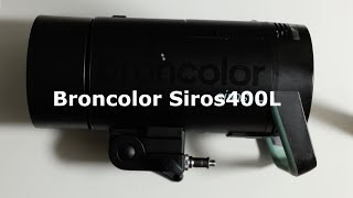 Broncolor Siros400L【Equipment introduction】 [upl. by Hut]