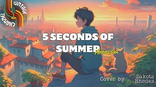 5SOS  Amnesia Lyrics Video Cover Version [upl. by Gnilrac61]