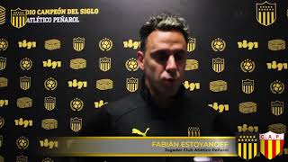 Fabián Estoyanoff tras la victoria ante Progreso [upl. by Elokkin]