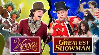 quotWonka vs Greatest Showmanquot Battle  Sharpe Family Singers 🎤🎵 [upl. by Demmy]