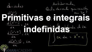 Primitivas e integrais indefinidas  Matematica  Khan Academy [upl. by Schertz648]