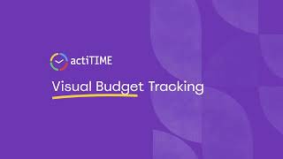 actiTIME Visual Budget Tracking [upl. by Georgianna]