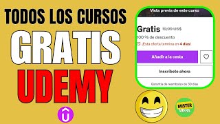 CÓMO tener CURSOS GRATIS en UDEMY 👉 ¿Cómo ACCEDER a TODOS los Cursos SIN PAGAR ✅ [upl. by Ecirtak]