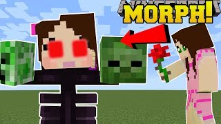 Minecraft MORPH INTO MOBS BE MOBS amp GAIN ABILITIES Mod Showcase [upl. by Gnas]