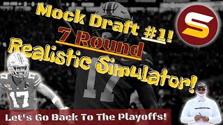 7 Round REALISTIC WFT 2021 Mock Draft with DraftNetwork Simulator QB WR amp Defense MockDraft1 [upl. by Gylys586]