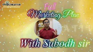 PROCREATIVE FULL MARKETING PLAN WITH SUBODH SIR [upl. by Lechar]