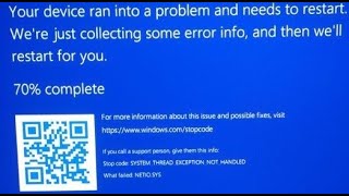 Fix NETIOSYS bsod blue screen error in Windows 11 [upl. by Aldredge]