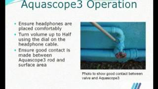 Gutermann Aquascope 3 Leak Locator Training Video [upl. by Lumbard]