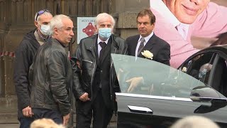 JeanPaul Belmondo attends funeral of French comedian Guy Bedos  AFP [upl. by Centeno]