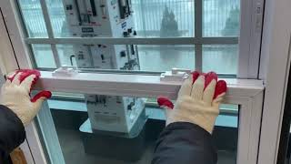 How to tilt Remove and Reinstall sashes for vinyl hung windows [upl. by Ayhtin]