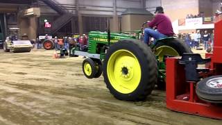 Tunica 2012  John Deere B pulling Dixie Iron Sled [upl. by Dalt]