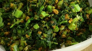 Kale Subzi  Indian Vegetarian Recipe  Show Me The Curry [upl. by Shari]