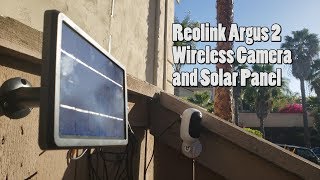 Reolink Argus 2 1080P Wireless Security Camera and Solar Panel REVIEW [upl. by Dody16]