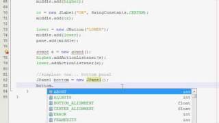 Java GUI Tutorial 25  HigherLower guessing game Part 2 of 4 [upl. by Adyl]