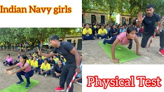 Indian Navy Girls Physical Standard Test viralvideo [upl. by Sholom]