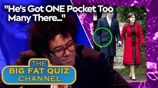 Richard Ayoade Observes Royal Suit Pocket Oddity  Big Fat Quiz [upl. by Notyarb]