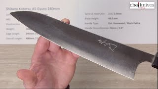 Shibata Kotetsu AS Gyuto 240mm Quick Look [upl. by Castora]