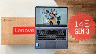 Unboxing the Lenovo 14e Chromebook Gen 3 2023 Intel N2008GB RAM [upl. by Weisbrodt]