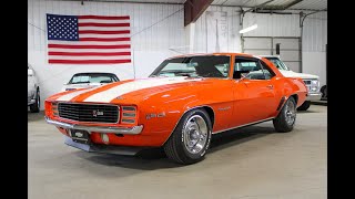 1969 Chevrolet Camaro Z28 RS For Sale  Walk Around [upl. by Htebi]