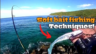 Grabe ang lupet pala ng Soft bait  Soft bait fishing techniques  Soft bait Retrieve [upl. by Rizika517]