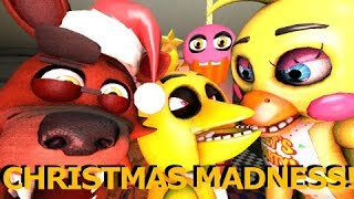 FNAF SFM Christmas Madness at Freddy Fazbears Pizzeria Ft Baby Foxy and My Cupcake Animation [upl. by Eirelam]