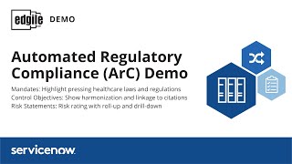 Automated Regulatory Compliance ArC Demo [upl. by Oiratno]