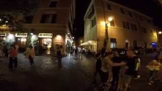 Walking in Trastevere by night [upl. by Eiramanna]