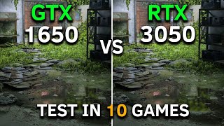 GTX 1650 vs RTX 3050  Test In 10 Games at 1080p  How Big is The Difference [upl. by Barta]