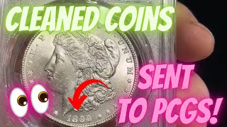 I Cleaned Valuable Coins amp Sent them to PCGS  Results [upl. by Yrreg]