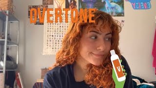 trying overtone ginger coloring conditioner resultsthoughts [upl. by Reitrac]