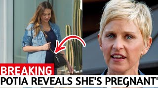 Ellen DeGeneres Breaks Down Portia de Rossis Pregnancy Shocker [upl. by Ynnavoj465]