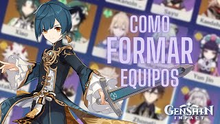 Como FORMAR equipos en ✨Genshin Impact✨ [upl. by Tterag]