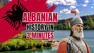 Albanian History in 3 Minutes albania history [upl. by Eltsyek]