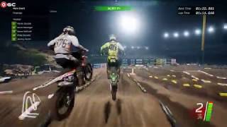 Monster Energy Supercross The Official Videogame  Motocross Racer Games  Gameplay [upl. by Alletsirhc]