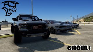 GTA 5 RP  TJ SPENT 250K ON NEW GHOUL LINEUP MOPAR FOR MILES [upl. by Googins]