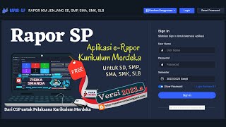 04 Update Rapor SP Sekolah Penggerak Kurikulum Merdeka v2023a ke v2023b [upl. by Sammy]