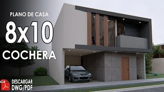 Plano de casa de 8x10 metros [upl. by Adni]