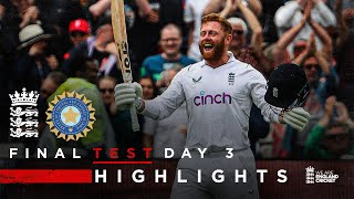 India Dominant Despite Bairstow Ton  Highlights  England v India  Day 3  LV Insurance Test 2022 [upl. by Minsat790]