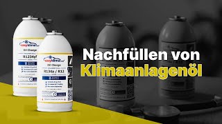 Das Aufladen und Schmieren der AutoKlimaanlage mit EasyKlima Oil Charge [upl. by Nosmas]