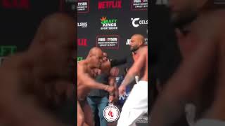 Mike Tyson Slaps Jake Paul At The Weigh Ins 😳 [upl. by Imuyam]