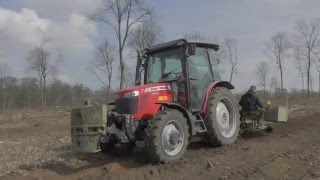 Der Forstexperte – Neuaufforstung mit Massey Ferguson 3640 und Setzpflug [upl. by Illene183]