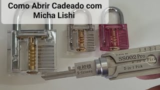 ✅ 🔓 Como Abrir Um Cadeado com Micha Lishi  ChaveiroHM [upl. by Urquhart]