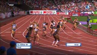 4x400m finale Zurich  Athlétisme Fr3 Dijon [upl. by Aniles]