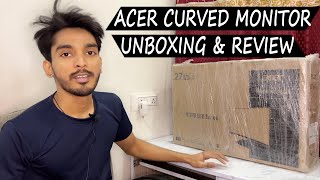 Acer Curved Monitor ED270R😍 Bought With Youtube Money😱 GTA V With 120Hz🔥 The Stranger Unboxing [upl. by Nodyroc]