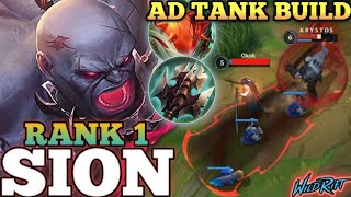 SION IRRITATING AD TANK DAMAGE TOPLANE MONSTER MVP PLAY  TOP 1 GLOBAL SION BY KRYSTOS  WILD RIFT [upl. by Cleveland]