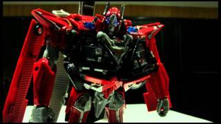 Transformers Dark of the Moon Leader Sentinel Prime in Stop Motion [upl. by Laram149]