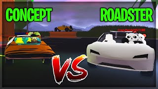 ROADSTER vs 2500000 იანი მანქანა ROBLOX JAILBREAK [upl. by Notxam]